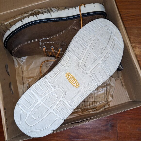 KEEN Utility Men's San Jose 6" Soft Toe Wedge Work - Size 10 Wide, Coffee Bean - Picture 13 of 14